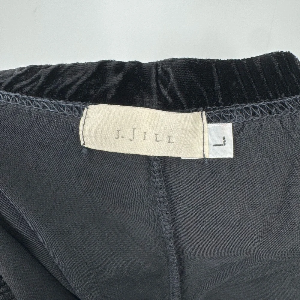 J. Jill Women's Velvet Black Office Career Stretch Neutral Pants Size Large